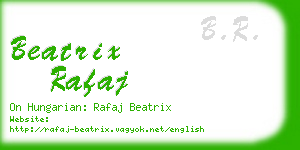 beatrix rafaj business card